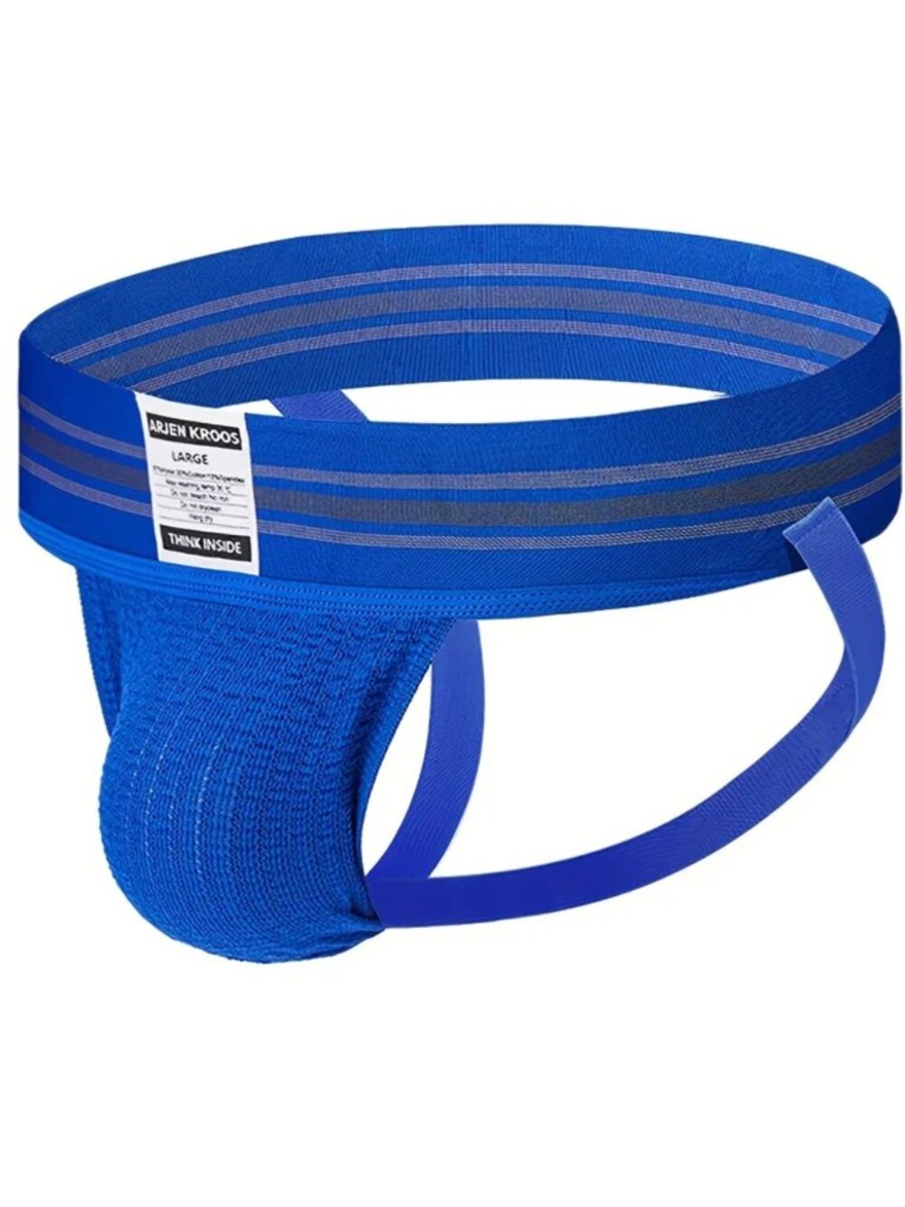 Arjen Kroos Athletic Jockstrap Underwear*Large*Nylon-Cotton*Gay*Blue*NWT